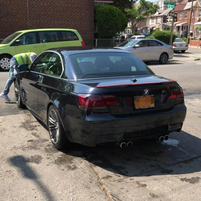 E93 M4 Стиль красный углеродного волокна авто спойлер заднего багажника крыла для