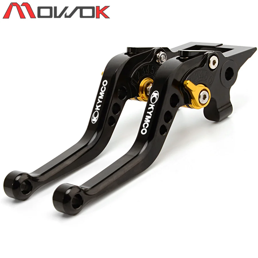 black gold B Для KYMCO центр XCITING K-XCT 300 CK250T 300T мотоцикл короткие тормозные рычаги сцепления и крышки клапана шины Крышка для - Цвет: black gold B