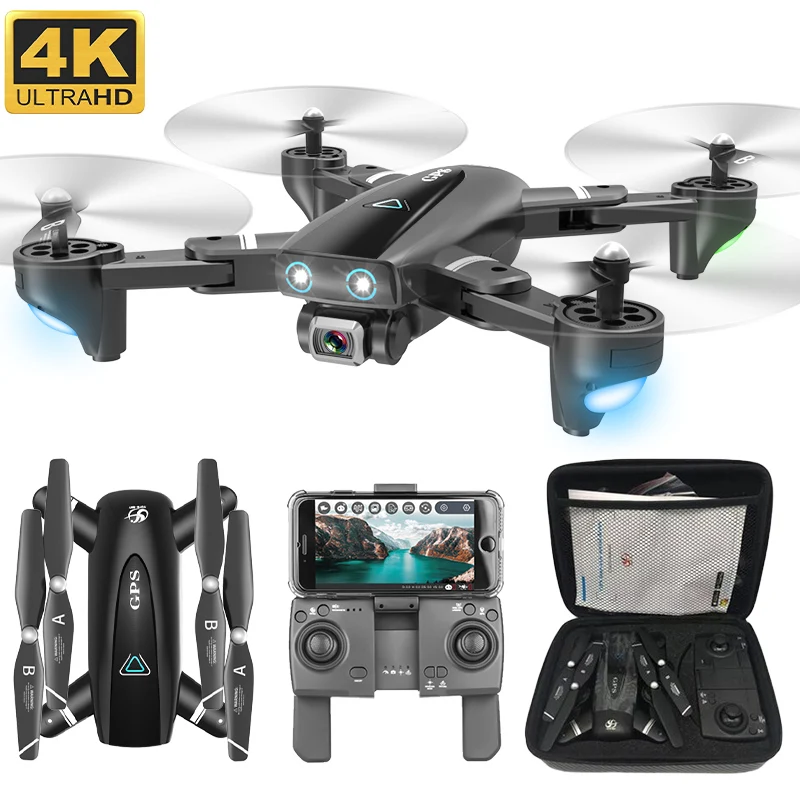 

S167GPS, беспилотные летательные аппараты с Камера 5G RC Quadcopter RC дроны HD фото видео Дрон с разрешением 4K WI-FI с видом от первого лица Складная Off-точ...