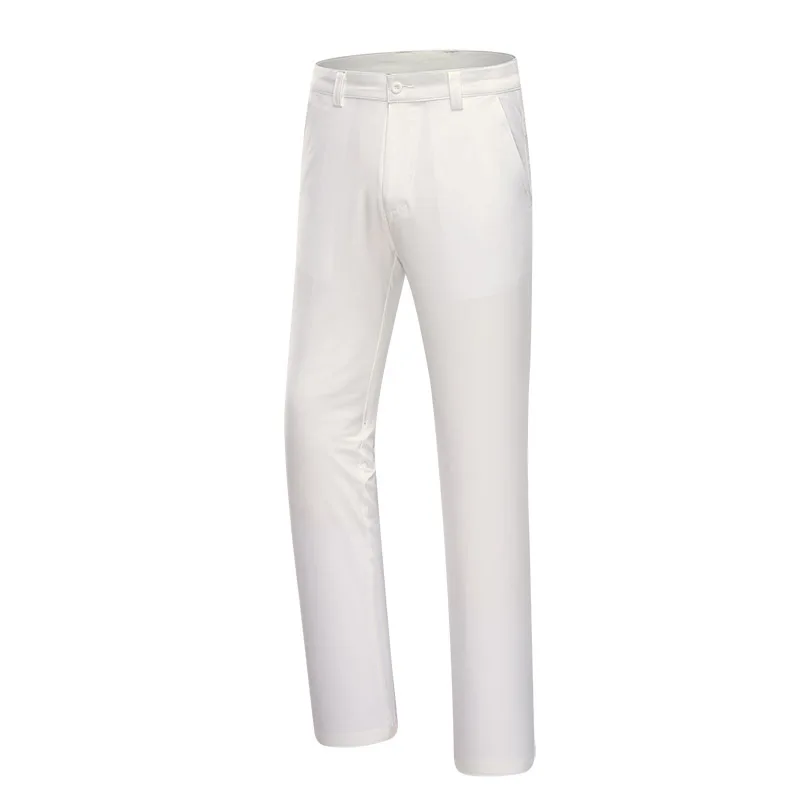 White EVERIO высококачественные брюки для гольфа для мужчин Thin тонкая однотонная одежда повседневные спортивные Стрейчевые быстросохнущие прямые свободные шары штаны - Цвет: White