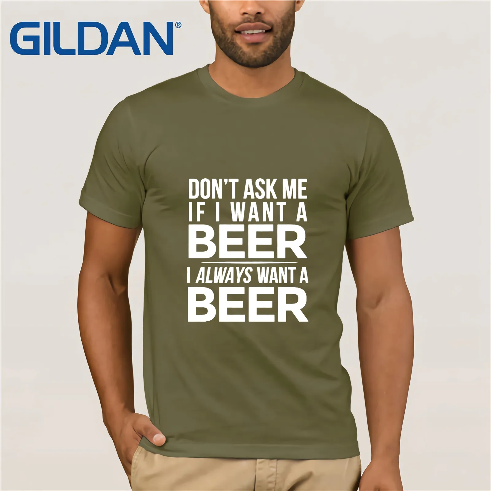 Не спрашивайте меня хотите ли я пиво мне всегда нужна футболка с пивом 2019 Мужская