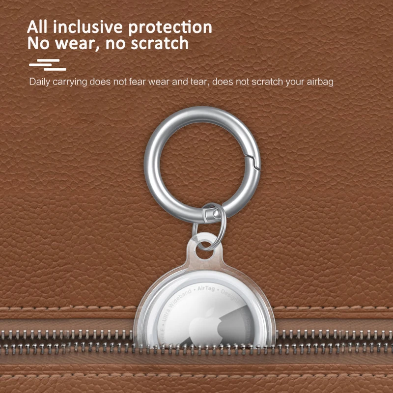 

For Apple Airtags Liquid Silicone Protective Sleeve For Apple Locator Tracker Anti-lost Device Keychain Protective Sleeve