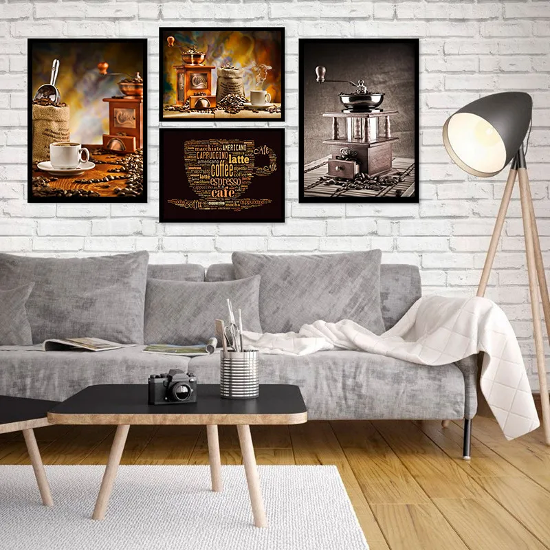 Кухонный домашний декор холст картина кофе вино плакат современный бар столовая