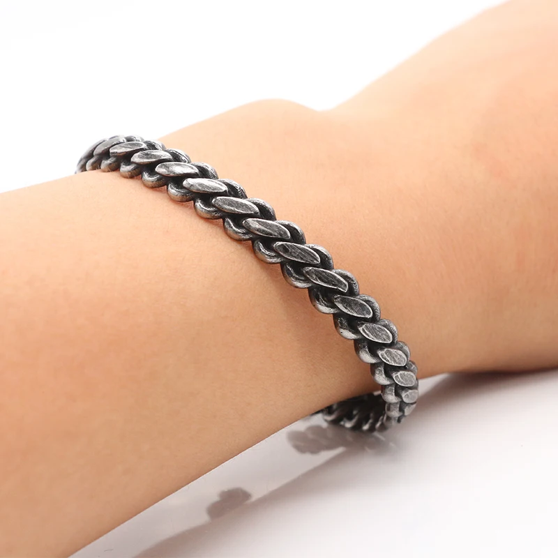 KLDY мужской браслет с узлом из нержавеющей стали крученый на запястье viking Ретро