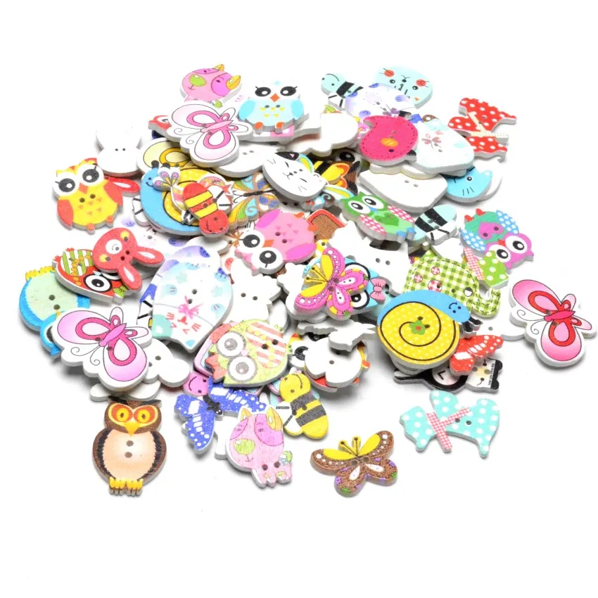Бесплатная доставка 115 шт. Случайные Смешанные декоративные пуговицы милая