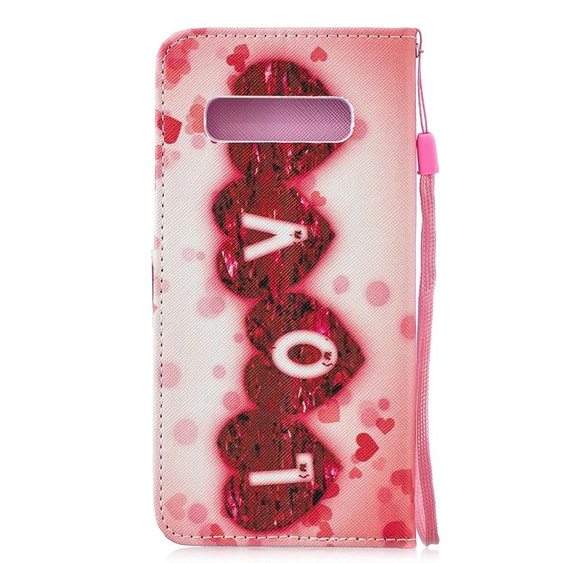 Чехол-бумажник из искусственной кожи для samsung Galaxy S10 S10e S10 Plus A6 A8 J4 J6 J8 J2 CORE NOTE 9 откидная подставка Мягкий силиконовый чехол