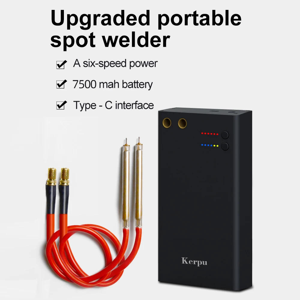 

DIY 6-speed Handheld Small Portable Spot Welding Machine 18650 Lithium Battery Energy Storage Spot Welder Type-C Interface Plate