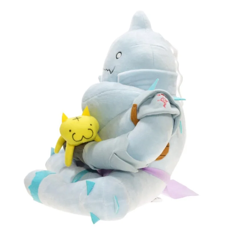 Аниме мультфильм робот Альфонс Элрик Плюшевые игрушки Мягкая кукла подарок 30 см