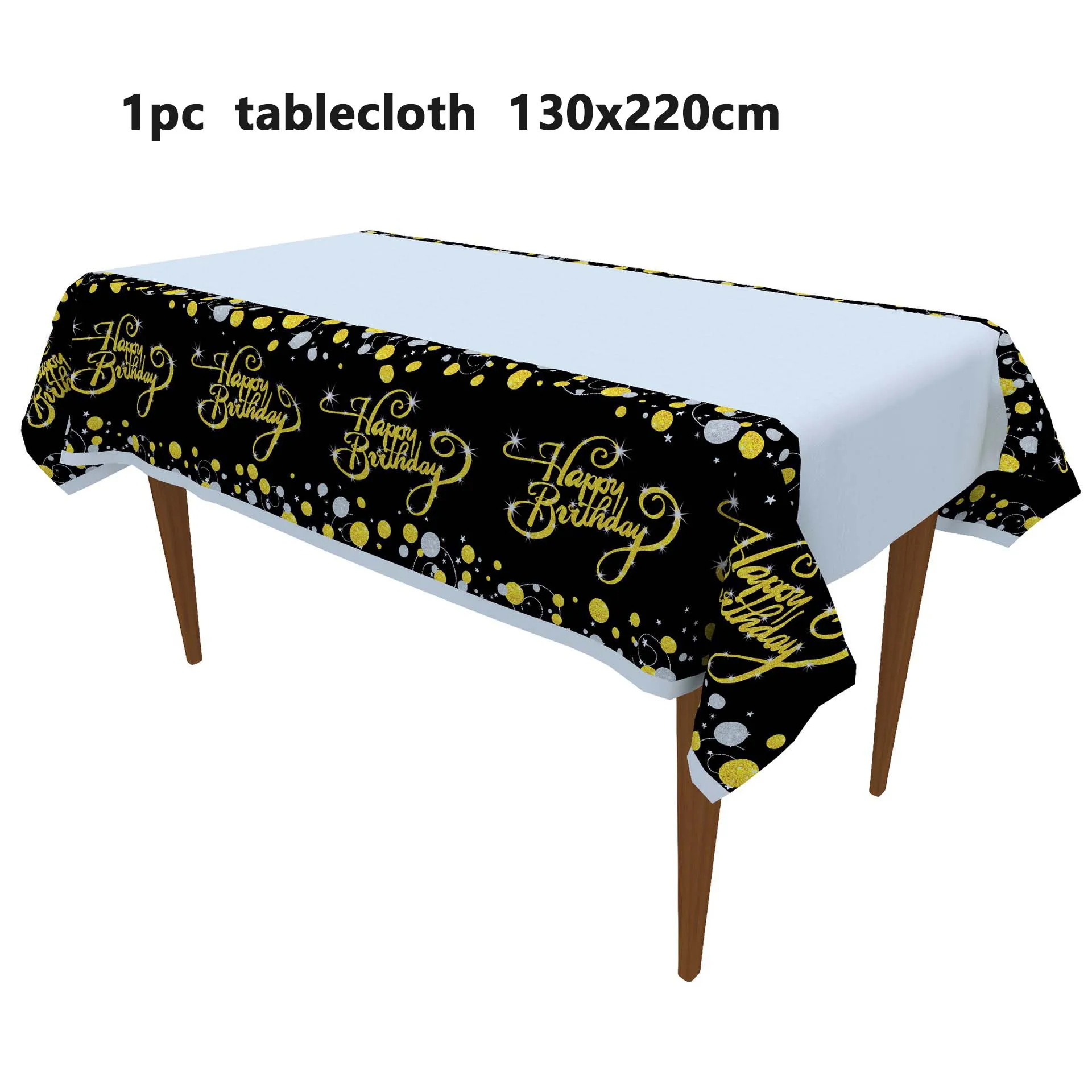 Набор одноразовой посуды декор для праздвечерние 60-летия цвет