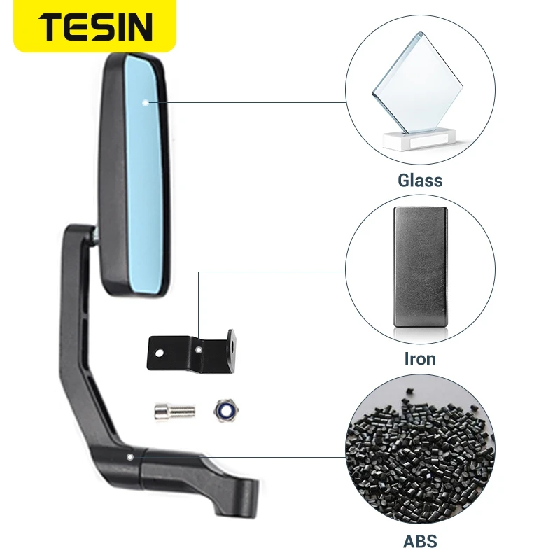 Зеркало заднего хода TESIN накладка на капот автомобиля для Suzuki Jimny JB74 2019 + черное