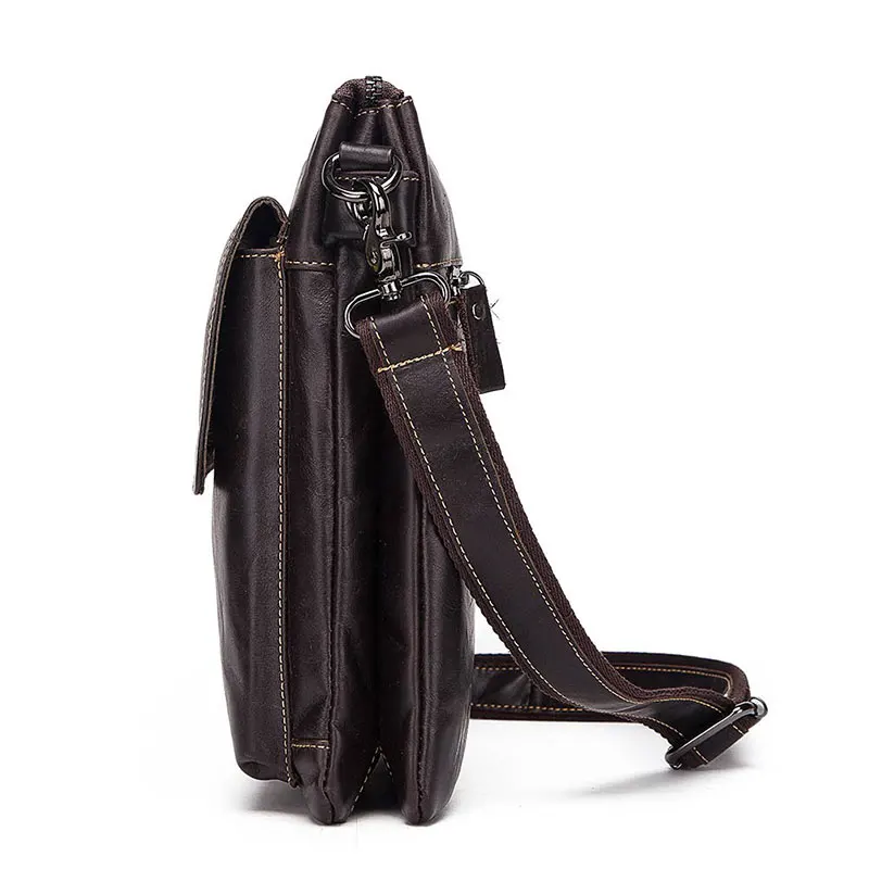 famous brand leather men messenger bags crossbody business casual handbag male spliter shoulder bag large traver hot sale free global shipping