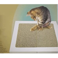 1 pair cat scratcher cardboard square scratch pad textures design durable scratching pad for car home bedroom