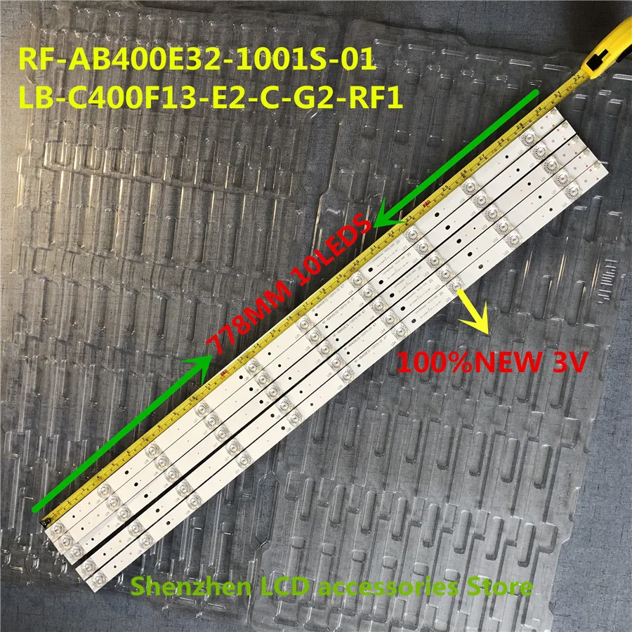50 шт./лот для Changhong Original LEVOU 40C100 0N светодиодный RF-AB400E32-1001S-01 LB-C400F13-E2-C-G2-RF1 40B2080N 100% Новинка
