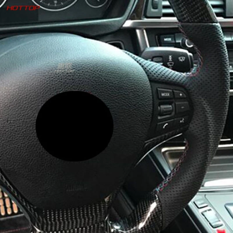 Продажа Для BMW F15 в сборе без рычага переключения передач весло углеродное волокно руль перфорированный кожаный руль