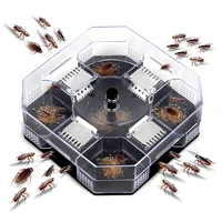 new cockroach trap box reusable eco friendly mini automatic roach catcher trap for indoor kitchen sewer insecticidal tools
