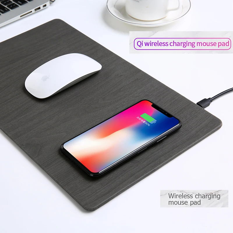 

New Wireless Charging USB+Micro Mice Smart Phone Mouse Pad For iPhone PC Laptop Fast Charging For iphone Xiaomi