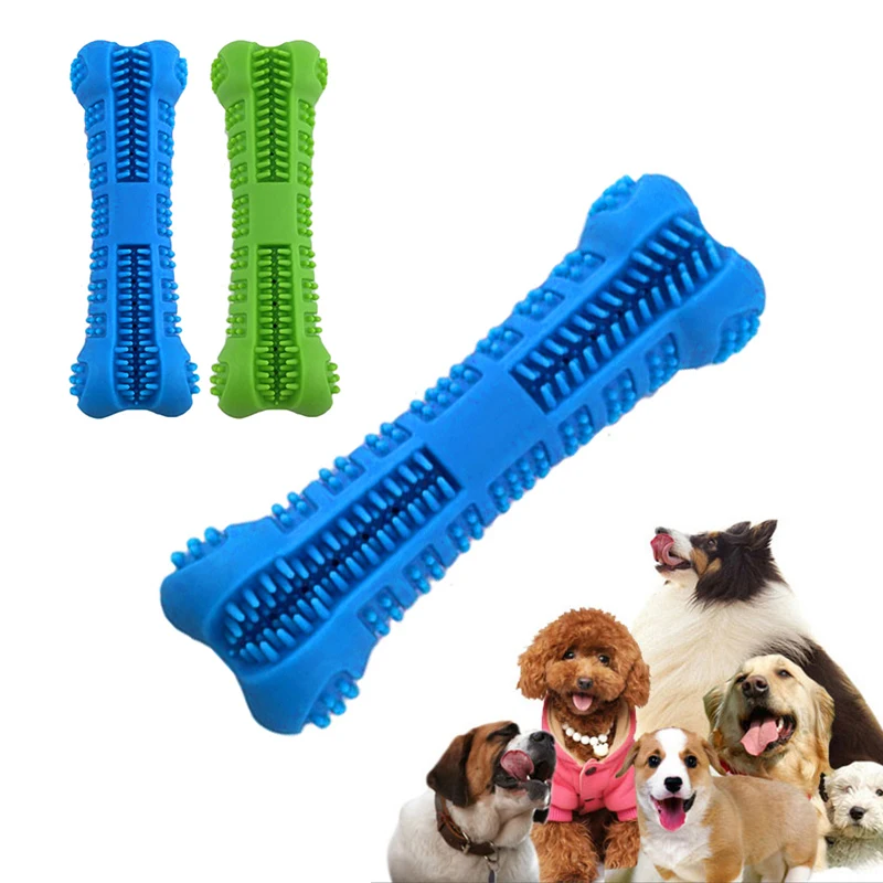 Зубная щетка для собак игрушка жевания собачка кисточка палочка мягкая