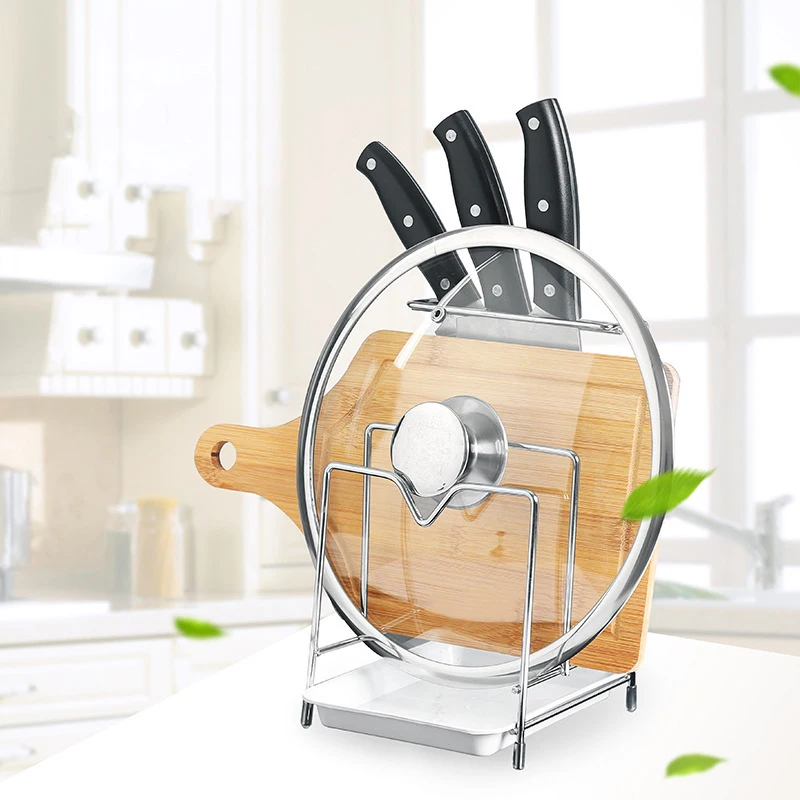

Многофункциональная кухонная полка, кухонный органайзер, разделочная доска, крышка кастрюли, сливная полка, кухонная полка из нержавеющей ...