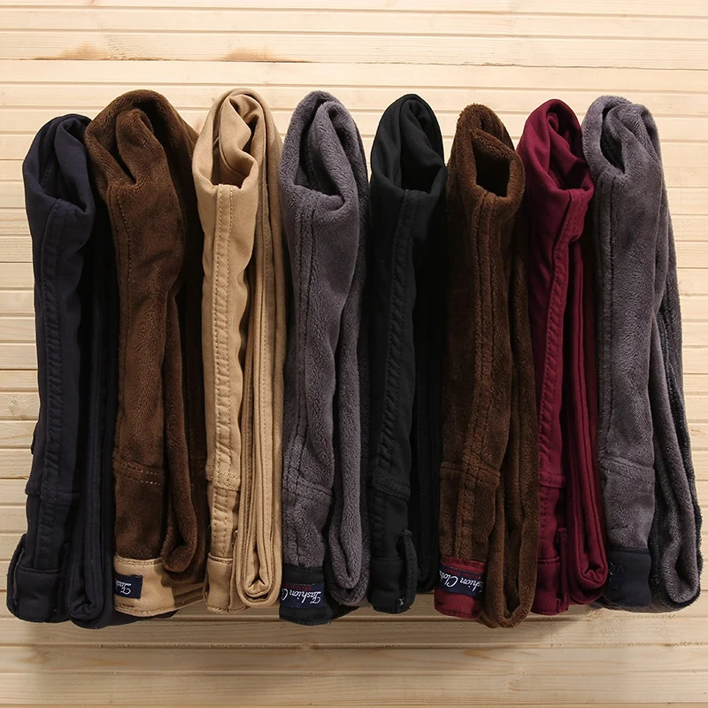 Мужские брюки на флисовой подкладке размеры 42 38|male trousers|long pantslined pants |