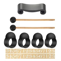 tongue drum accessories set tank drum attachments with mallets finger picks sleeves notes stickers for handframeshaman drums