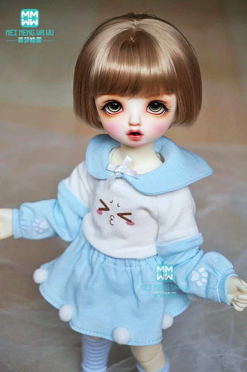 Одежда для шарнирных кукол 30 см 1/6 свитшот с кошачьими ушками костюм из четырех