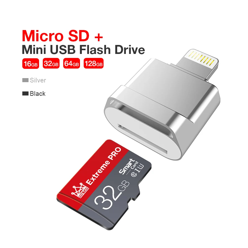 Мини-адаптер OTG с lightning на USB для iPhone 6/6s/6Plus флэш-накопитель usb 2 в 1 iOS внешние