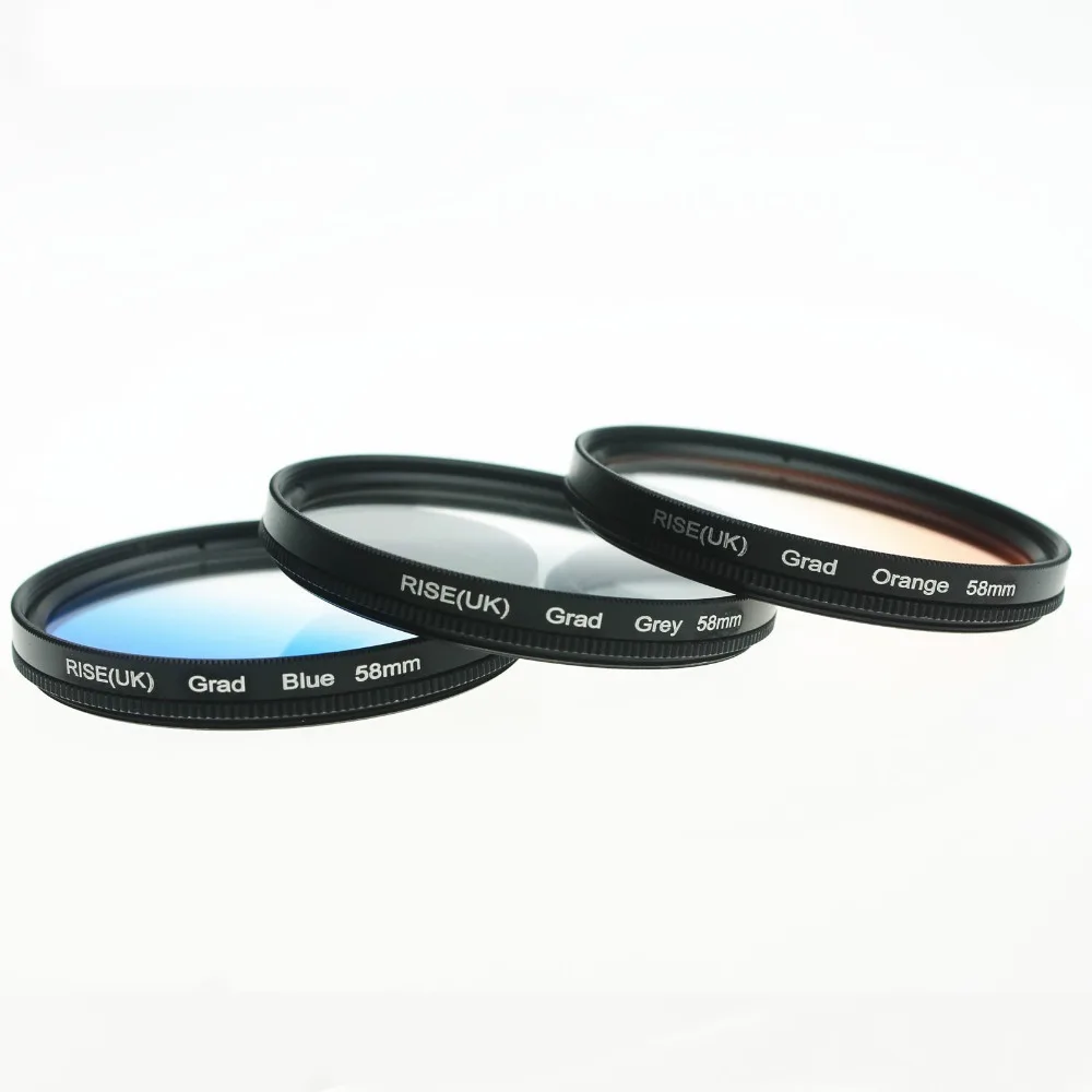 1pcs 58mm Rotating Grad Graduated Color Lens Filter for Canon EOS 700D 600D 550D Nikon DSLR SLR Camera | Электроника