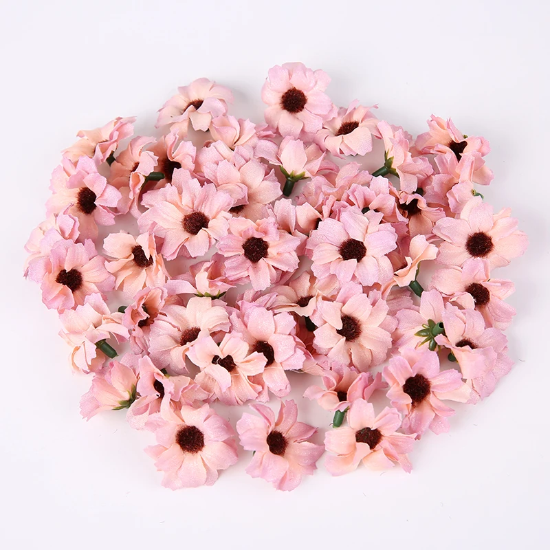 Искусственные цветочные головки шелк 20/50 шт