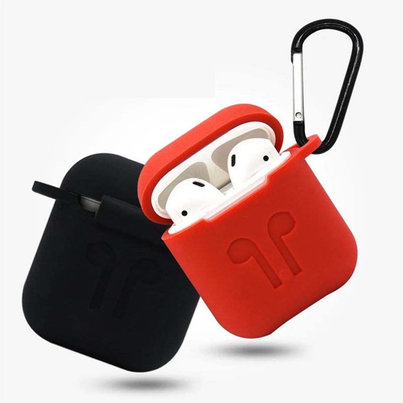 6 в 1 наборы силиконовых защитных аксессуаров для Airpods 2 Чехол с кольцом на крючках