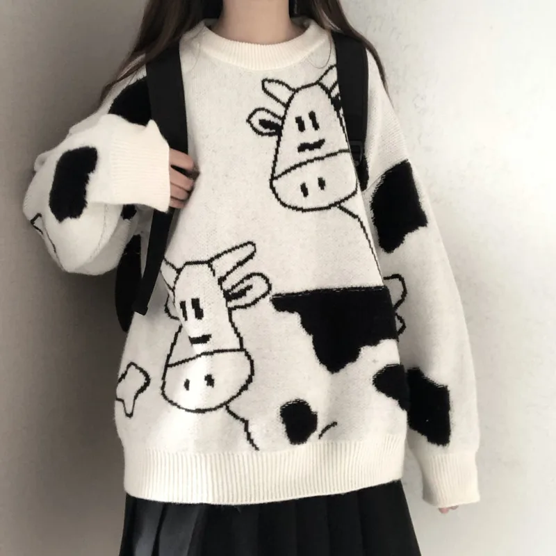 

Women's autumn and winter sweater, wild loose sweater, Korean version, coat, trend 2021