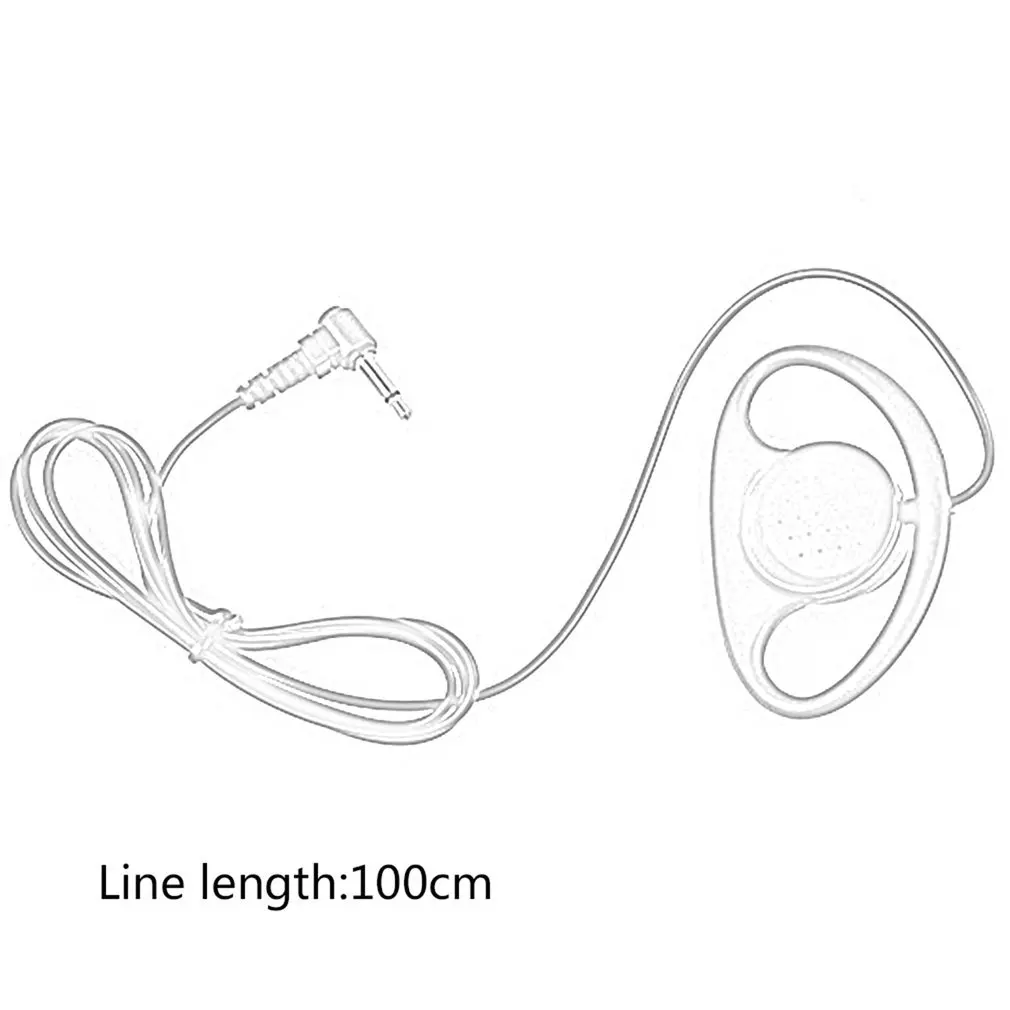 

Comfortable Pin 3.5mm D Shape Listen Only Soft Rubber Earpiece Headset For Motorola Radio Anti Noise