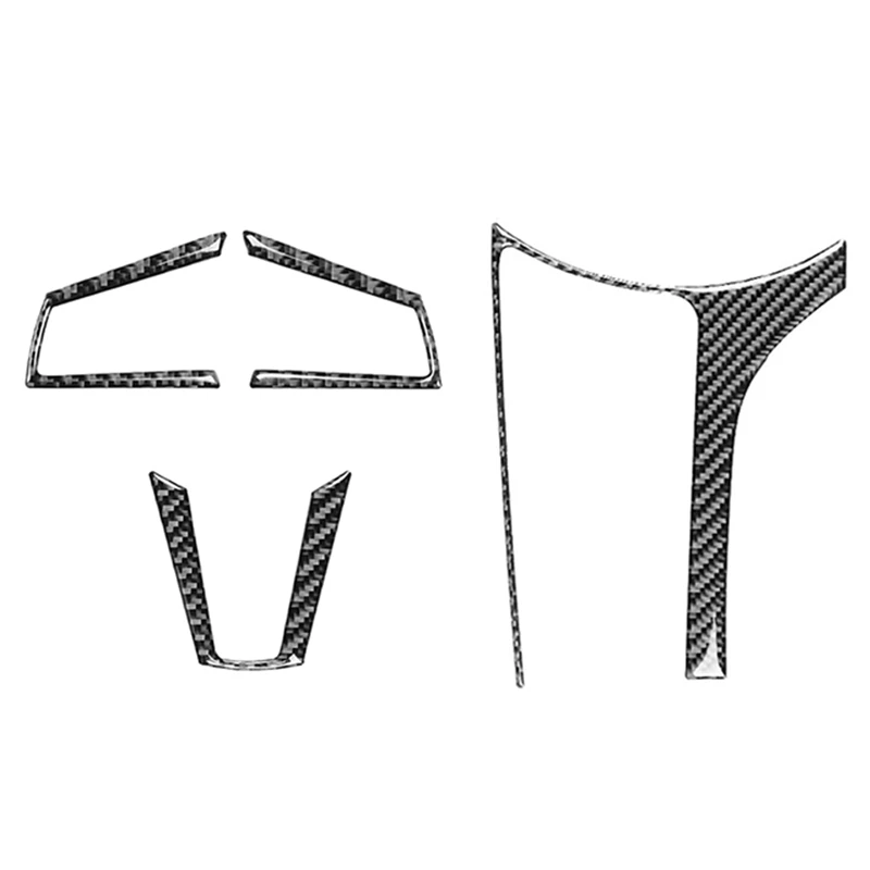 

Steering Wheel Button Switch Cover Sticker With Interior Center Console Frame Cover Strip Sticker