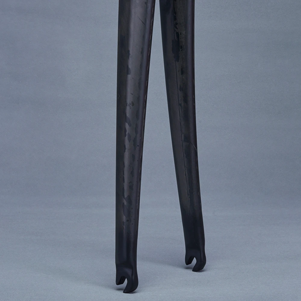 Матовая дорожная вилка UD из углеродного волокна 700c конический Steerer от 1-1/8 дюйма до