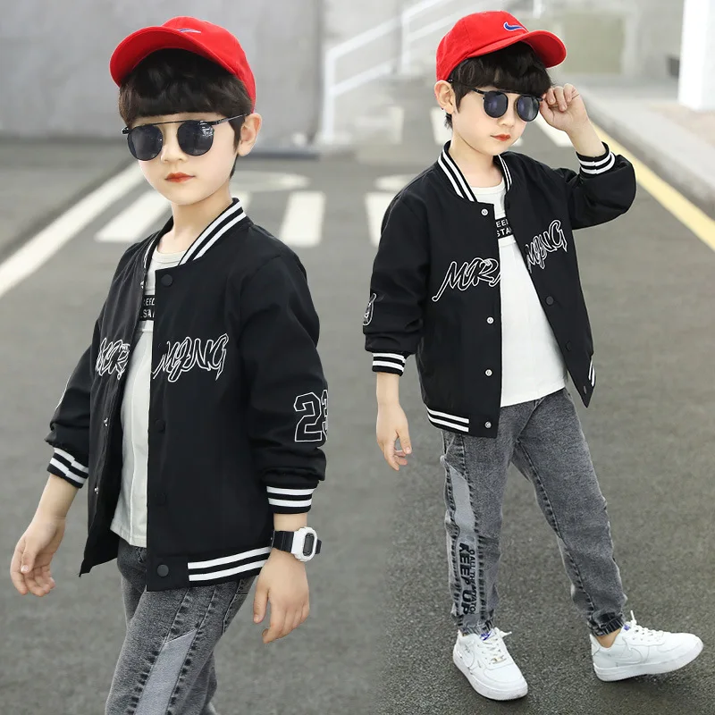 Весенне осеннее пальто с надписью верхняя одежда детская Детский костюм подарок