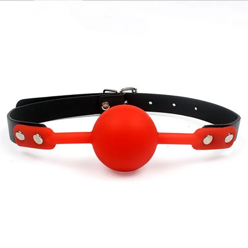 New Adult Games 4 Colors Mouth Gag Silicone Ball Oral Fixation PU Leather Band Bondage Restraints BDSM Toys Sex for Couples | Красота и