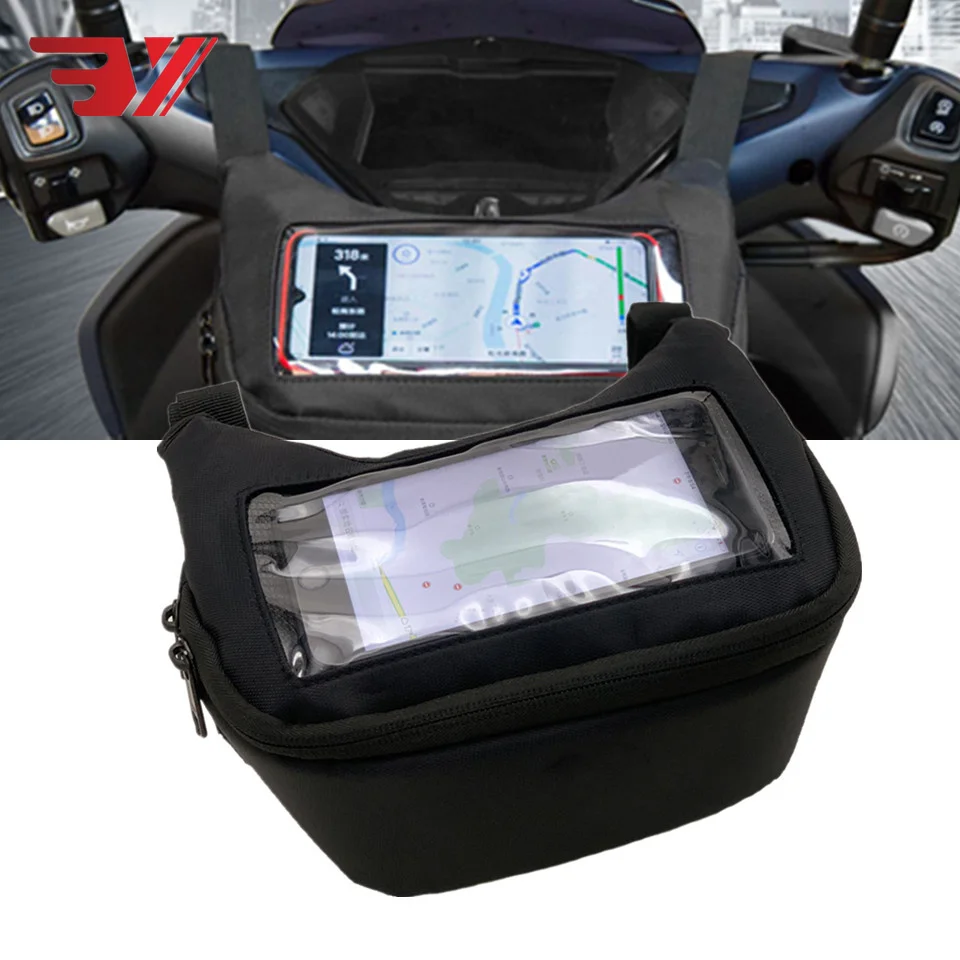 

Motorcycle Scooter Adjustable GPS Navigation Bag Waterproof Mobile Phone Bag For BMW C400X C650GT C600 C400GT Storage Bag
