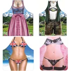 1 шт., кухонный фартук, инструмент для чистки, льняной смешной фартук, хлопок, для женщин, для рисования, для домашнего секса, легкие мышцы, мужские вечерние принадлежности для барбекю, WQ314