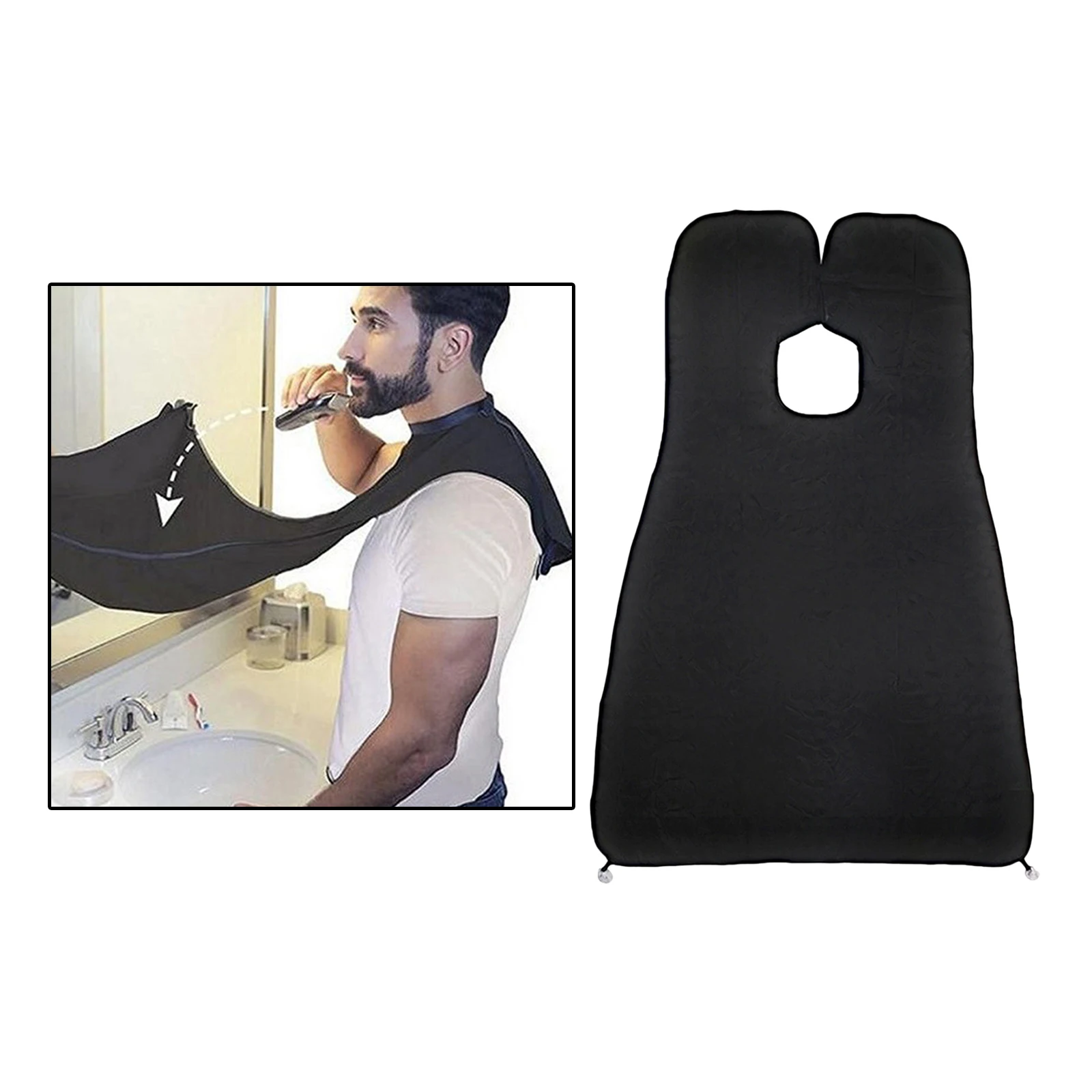 

Beard Shaving Bib The Smart Way to Shave for Men Shaving & Trimming Grooming Cloth Grooming Cape Apron Catcher