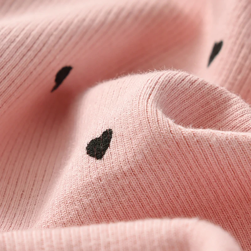 Новая зимняя футболка для маленьких девочек Милая с длинными рукавами и круглым