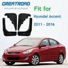 Литые Брызговики OE для Hyundai Accent Solaris 2011-2016, брызговики 2012, 2013, 2014, 2015