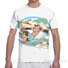 Футболка Мужскаяженская с принтом обезьяны, модный топ с коротким рукавом для мальчиков и девочек