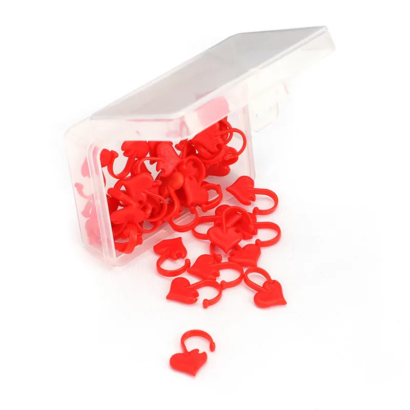 40/50 Pcs Plastic Knitting Tools Locking Stitch Markers Crochet Latch Needle Clip Hook Red Heart Socks Shaped | Дом и сад
