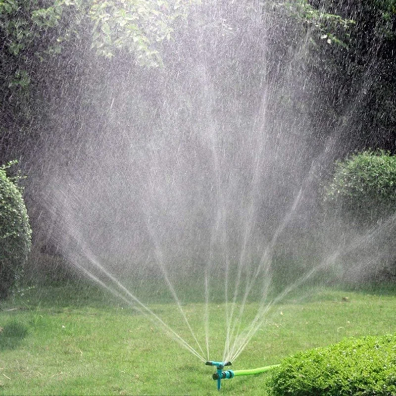 

3x Rotating Lawn Sprinkler, Garden Yard Watering Automatic 360 Green & 1x 20LED Solar Landscape Spotlight