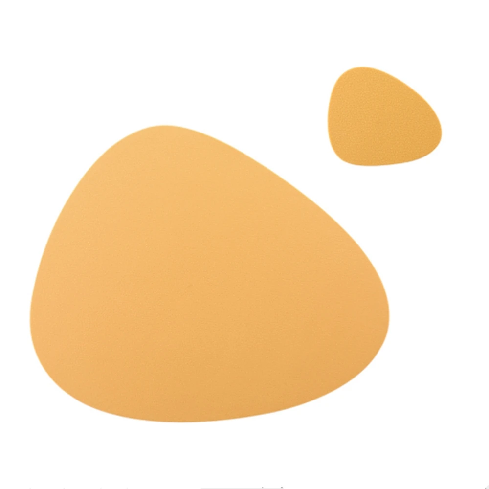 

1 Piece Nordic Style Thickened Drop-shaped Home Insulation Mat Non-slip Silicone Western Food Mat Coaster Set Mats & Pads Modern