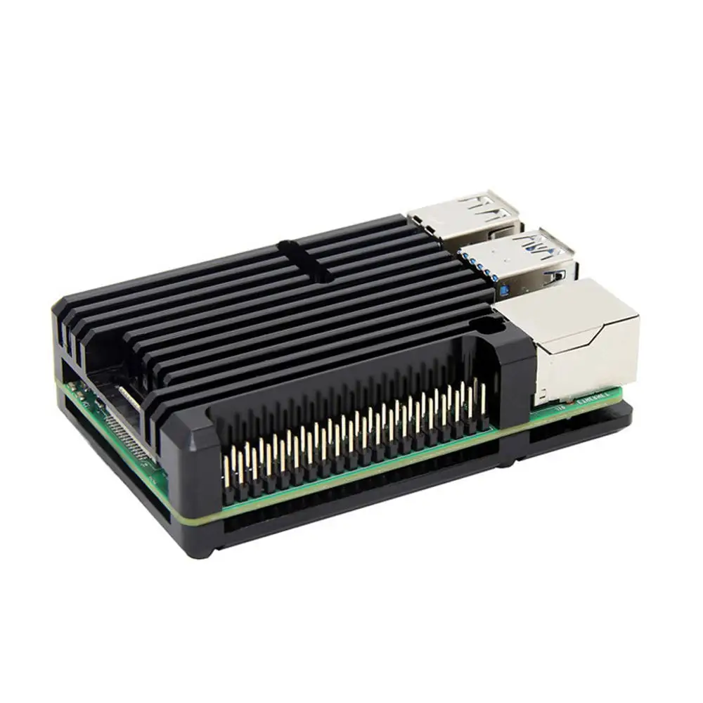 Металлический чехол для последние Raspberry Pi 4 Модель B LPDDR4 2G/4G Quad-core Cortex-A72(ARM v8), 64-разрядная 1,5 Ghz Dual core 4K HDMI Выход Мощность
