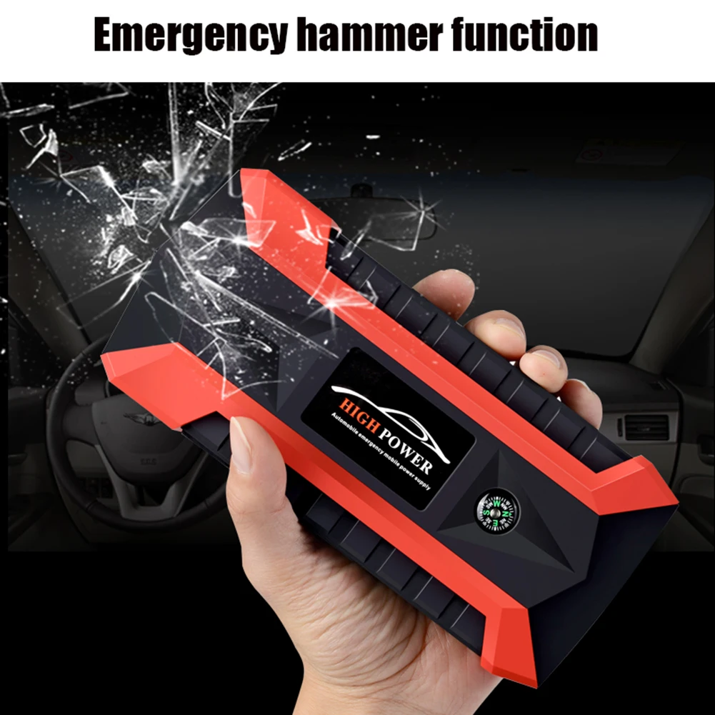 Портативный 20000mAh 12V автомобильный пусковой стартер USB банк питания Батарея зажим усилителя супер пусковое устройство бензин дизельный стартер