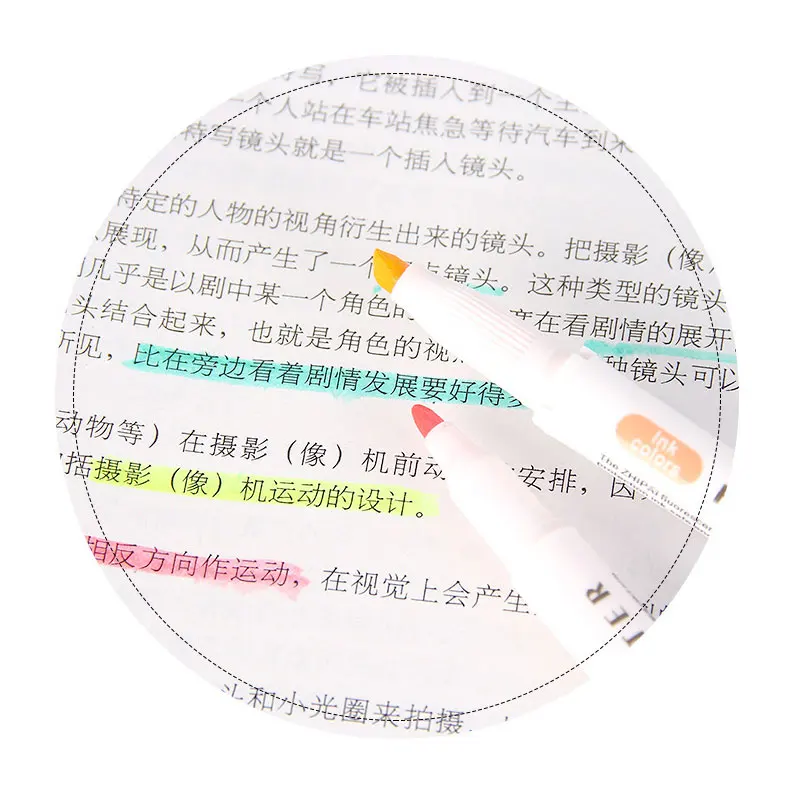 

10 Colors Markers Pen Permanent Double Tips Graphic Fluorescent Highlighter Liner Artist Dual Headed Alcohol Round Marker Pens