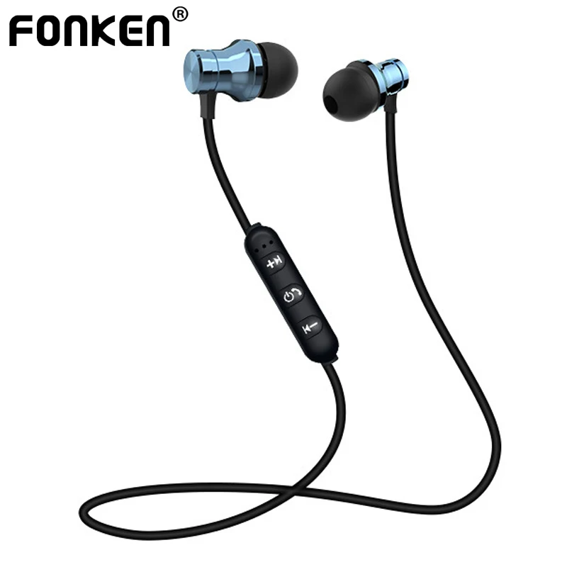 FONKEN магнитные беспроводные bluetooth наушники XT11 спортивные с защитой от пота шейные