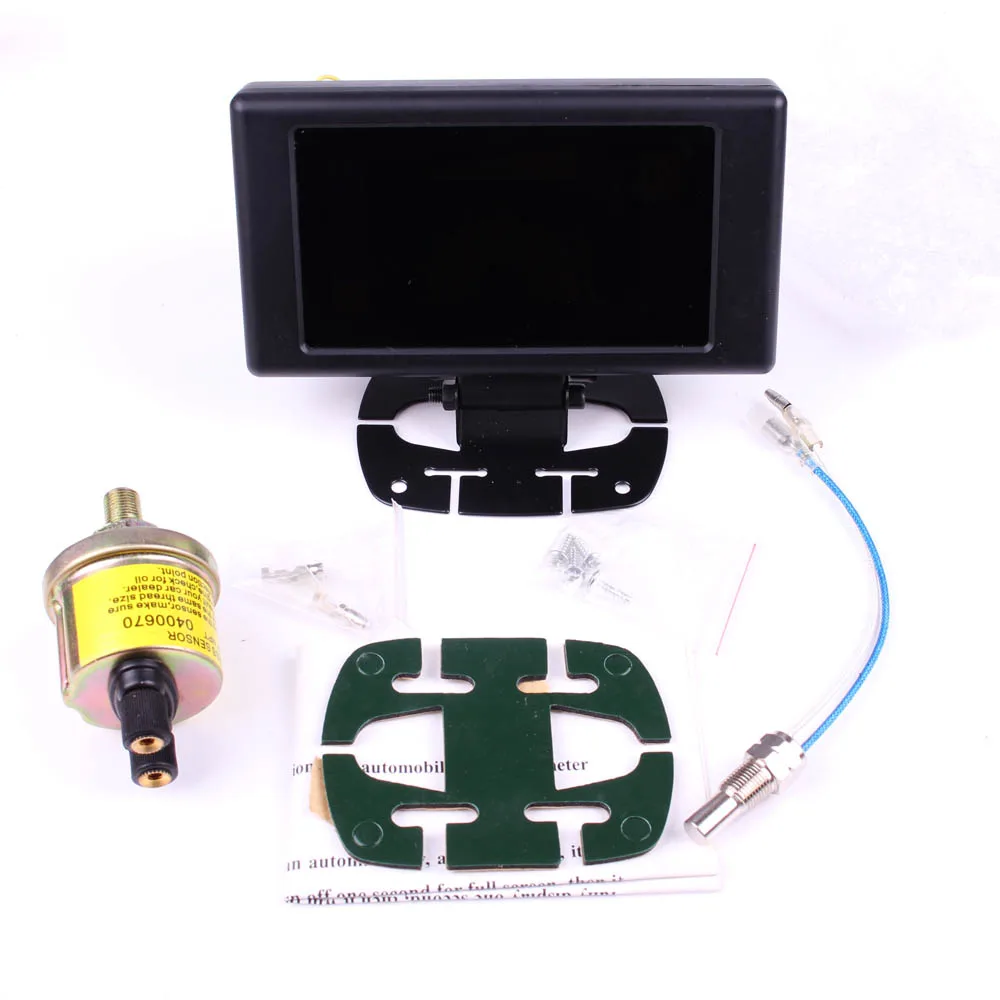 5 &quotLCD 4 в 1 датчик гонок вольт об/мин температура воды Масляный Пресс PSI и бар