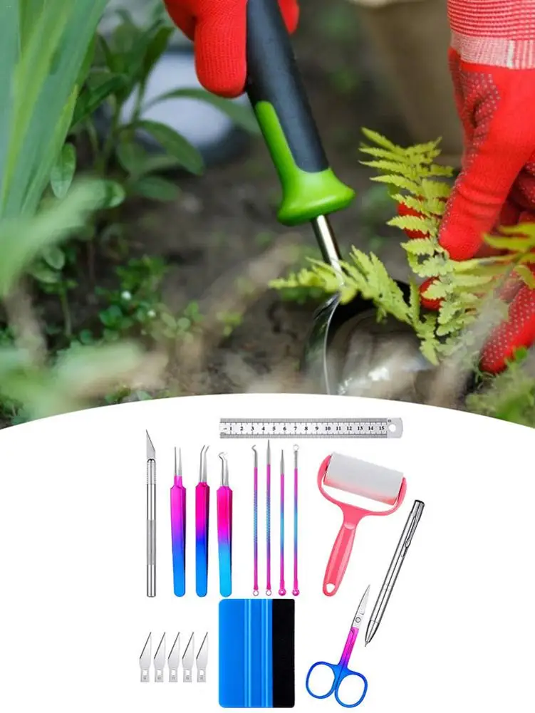 14 Pcs/set Craft Vinyl Weeding Tools Set Basic Tool Silhouettes Cameos DIY Accessories Handmade Gardening Wholesale | Дом и сад